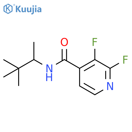 N-(3,3-dimethylbutan-2-yl)-2,3-difluoropyridine-4-carboxamide structure