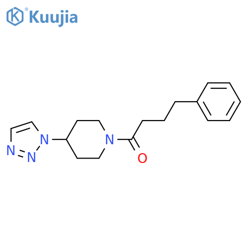 4-phenyl-1-[4-(triazol-1-yl)piperidin-1-yl]butan-1-one structure