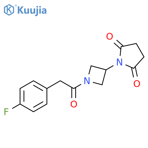1-[1-[2-(4-Fluorophenyl)acetyl]-3-azetidinyl]-2,5-pyrrolidinedione structure