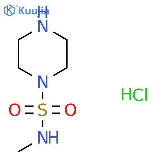 N-methylpiperazine-1-sulfonamide hydrochloride structure