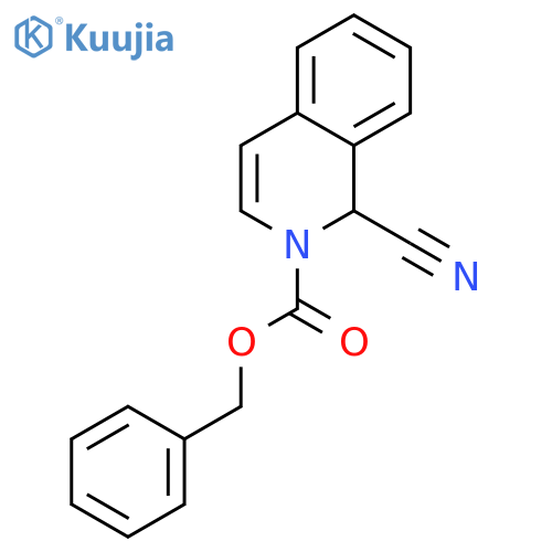 Benzyl 1-cyano-1h-isoquinoline-2-carboxylate structure
