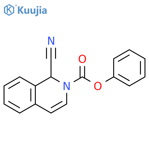 2(1H)-Isoquinolinecarboxylic acid, 1-cyano-, phenyl ester structure