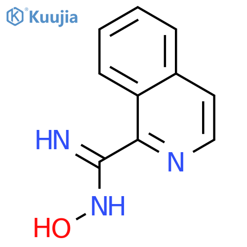 1-Isoquinolinecarboximidamide, N-hydroxy- structure