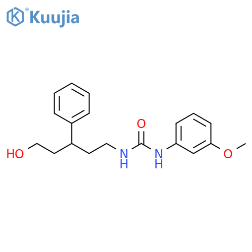 1-(5-hydroxy-3-phenylpentyl)-3-(3-methoxyphenyl)urea structure
