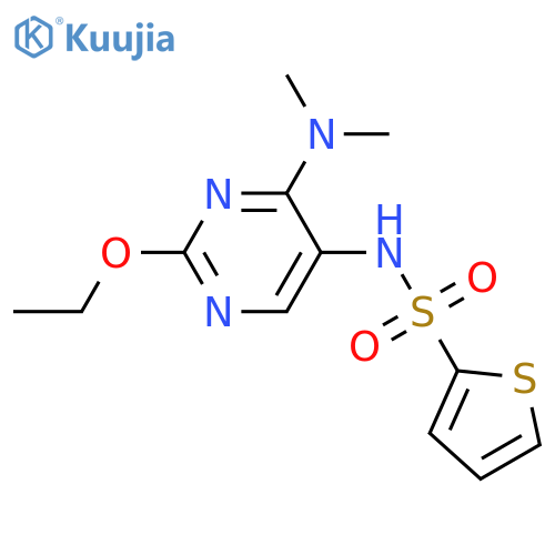 N-[4-(dimethylamino)-2-ethoxypyrimidin-5-yl]thiophene-2-sulfonamide structure