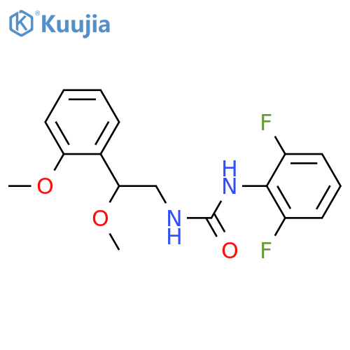 1-(2,6-difluorophenyl)-3-[2-methoxy-2-(2-methoxyphenyl)ethyl]urea structure