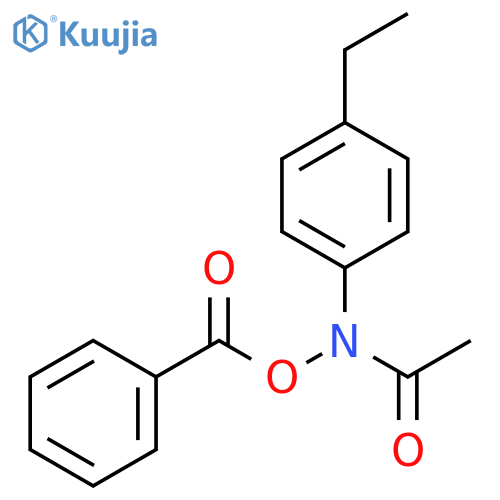 Acetamide, N-(benzoyloxy)-N-(4-ethylphenyl)- structure