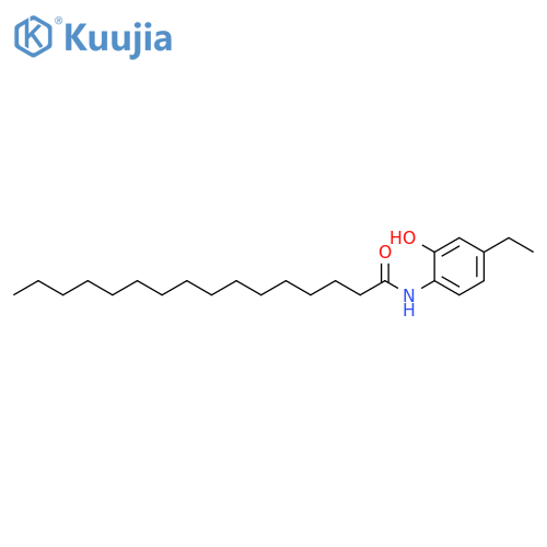 Hexadecanamide, N-(4-ethyl-2-hydroxyphenyl)- structure