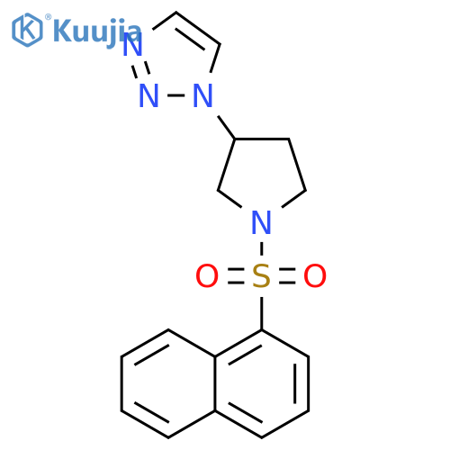 1-[1-(1-Naphthalenylsulfonyl)-3-pyrrolidinyl]-1H-1,2,3-triazole structure