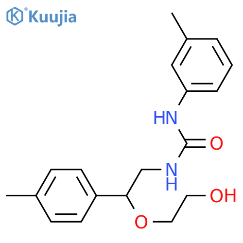 3-[2-(2-hydroxyethoxy)-2-(4-methylphenyl)ethyl]-1-(3-methylphenyl)urea structure