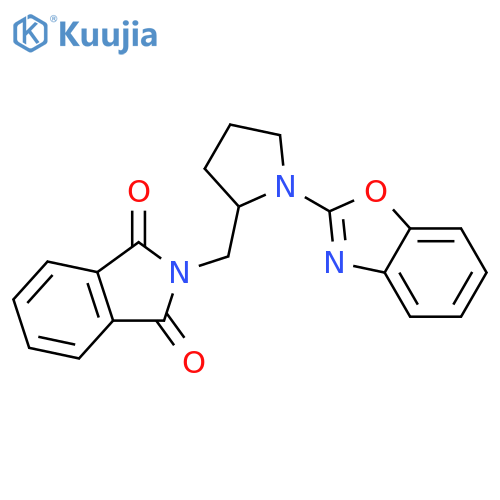 2-{1-(1,3-benzoxazol-2-yl)pyrrolidin-2-ylmethyl}-2,3-dihydro-1H-isoindole-1,3-dione structure