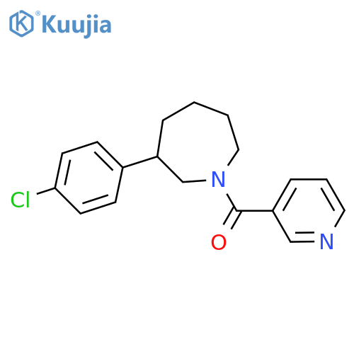 [3-(4-chlorophenyl)azepan-1-yl]-pyridin-3-ylmethanone structure