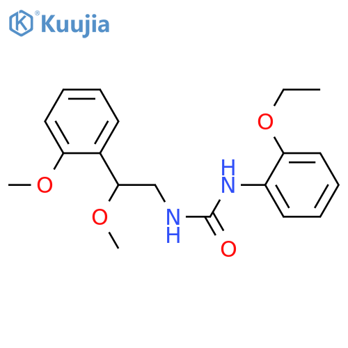 1-(2-ethoxyphenyl)-3-[2-methoxy-2-(2-methoxyphenyl)ethyl]urea structure