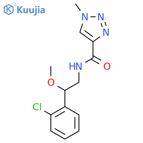 N-(2-(2-chlorophenyl)-2-methoxyethyl)-1-methyl-1H-1,2,3-triazole-4-carboxamide structure