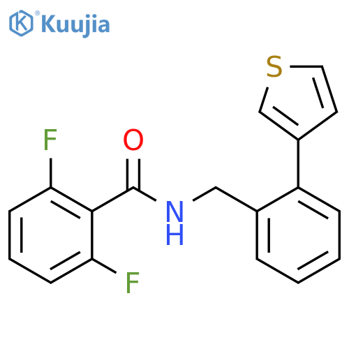 2,6-Difluoro-N-[[2-(3-thienyl)phenyl]methyl]benzamide structure