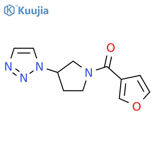 furan-3-yl-[3-(triazol-1-yl)pyrrolidin-1-yl]methanone structure