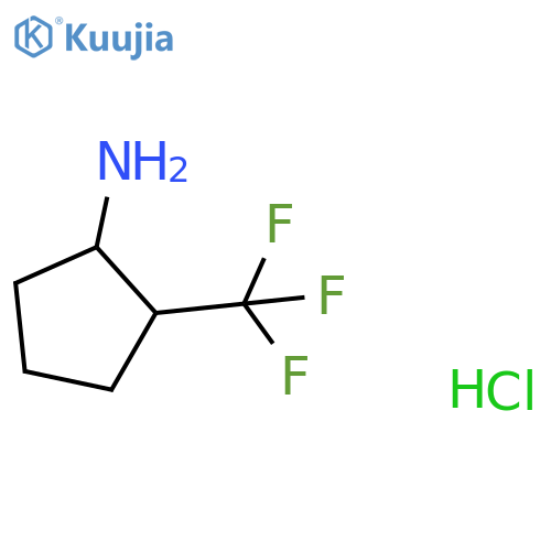 2-(Trifluoromethyl)cyclopentan-1-amine hydrochloride structure