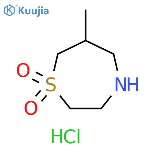 6-methyl-1,4-thiazepane-1,1-dione hydrochloride structure