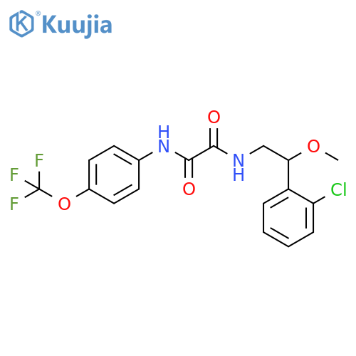 N1-[2-(2-Chlorophenyl)-2-methoxyethyl]-N2-[4-(trifluoromethoxy)phenyl]ethanediamide structure