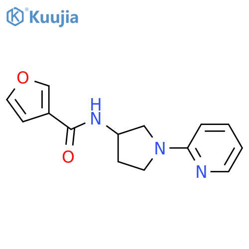 N-(1-pyridin-2-ylpyrrolidin-3-yl)furan-3-carboxamide structure