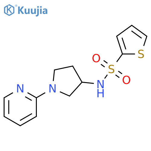 N-[1-(2-Pyridinyl)-3-pyrrolidinyl]-2-thiophenesulfonamide structure