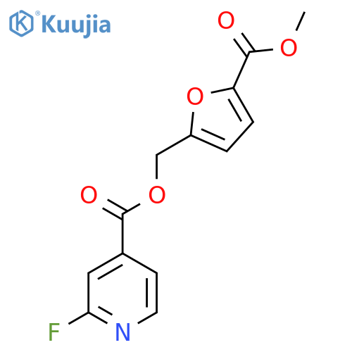 [5-(Methoxycarbonyl)furan-2-yl]methyl 2-fluoropyridine-4-carboxylate structure