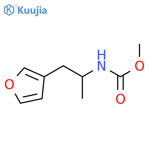 methyl N-[1-(furan-3-yl)propan-2-yl]carbamate structure