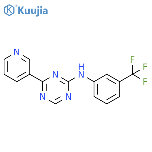 4-(Pyridin-3-yl)-N-3-(trifluoromethyl)phenyl-1,3,5-triazin-2-amine structure