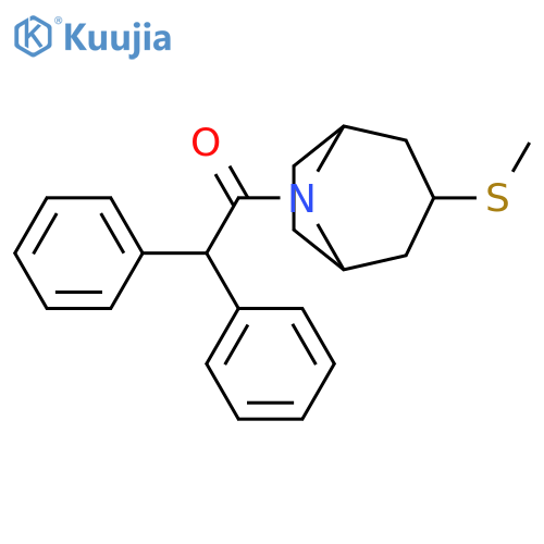1-[3-(methylsulfanyl)-8-azabicyclo[3.2.1]octan-8-yl]-2,2-diphenylethan-1-one structure