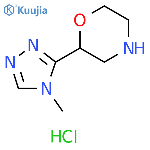 2-(4-methyl-4H-1,2,4-triazol-3-yl)morpholine dihydrochloride structure