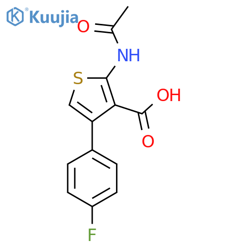 2-Acetamido-4-(4-fluorophenyl)thiophene-3-carboxylic acid structure
