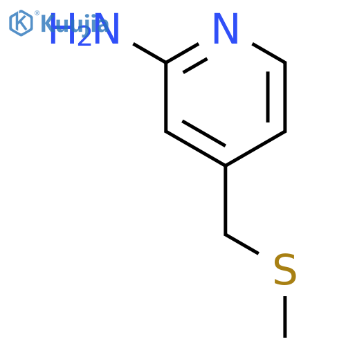 4-((methylthio)methyl)pyridin-2-amine structure