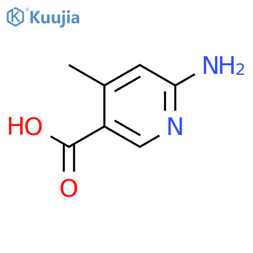 6-amino-4-methyl-pyridine-3-carboxylic acid structure