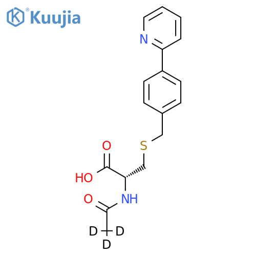 N-(Acetyl-d3)-S-4-(2-pyridinyl)benzyl-L-cysteine structure