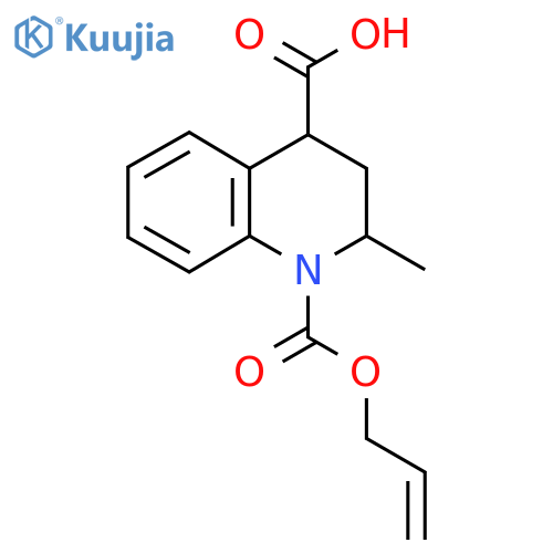 2-Methyl-1-[(prop-2-en-1-yloxy)carbonyl]-1,2,3,4-tetrahydroquinoline-4-carboxylic acid structure