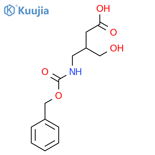 3-({[(Benzyloxy)carbonyl]amino}methyl)-4-hydroxybutanoic acid structure