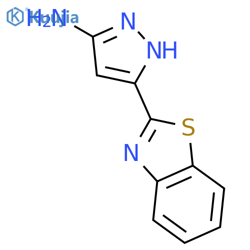 1H-Pyrazol-3-amine,5-(2-benzothiazolyl)- structure