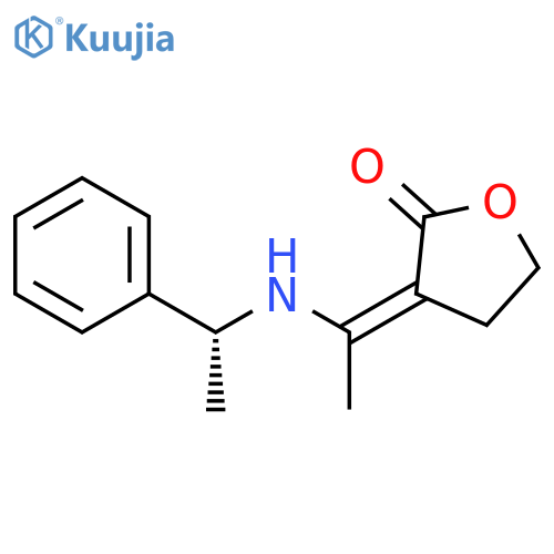 2(3H)-Furanone, dihydro-3-[1-[[(1R)-1-phenylethyl]amino]ethylidene]-,(3Z)- structure