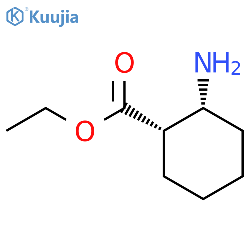 Cyclohexanecarboxylic acid, 2-amino-, ethyl ester, (1s,2r)- structure