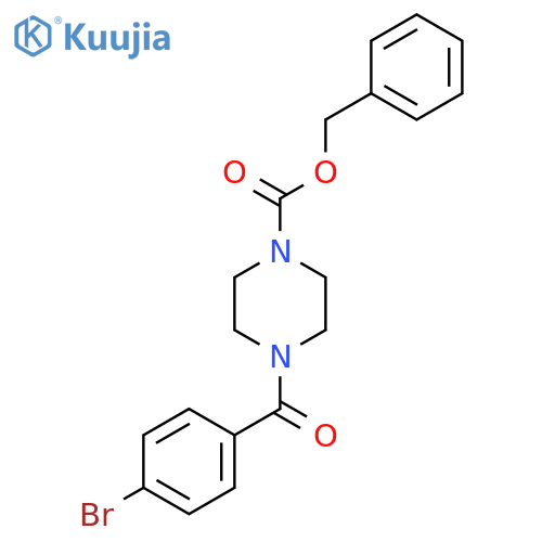 Benzyl 4-(4-bromobenzoyl)piperazine-1-carboxylate structure