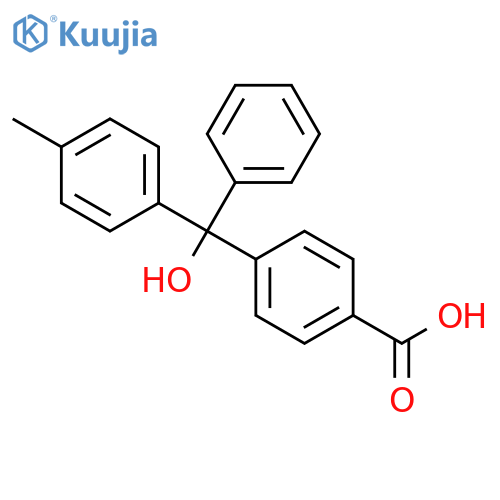 Benzoic acid, 4-[hydroxy(4-methylphenyl)phenylmethyl]- structure
