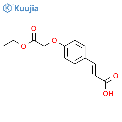 (2E)-3-[4-(2-ethoxy-2-oxoethoxy)phenyl]acrylic acid structure