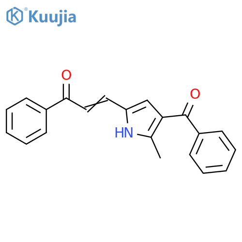 2-Propen-1-one, 3-(4-benzoyl-5-methyl-1H-pyrrol-2-yl)-1-phenyl- structure