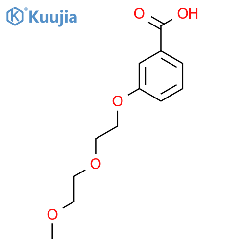 3-2-(2-Methoxyethoxy)ethoxybenzoic acid structure
