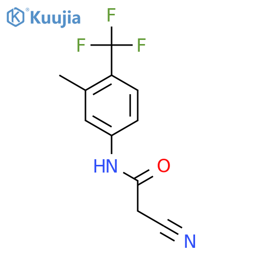 2-Cyano-N-3-methyl-4-(trifluoromethyl)phenyl-acetamide structure