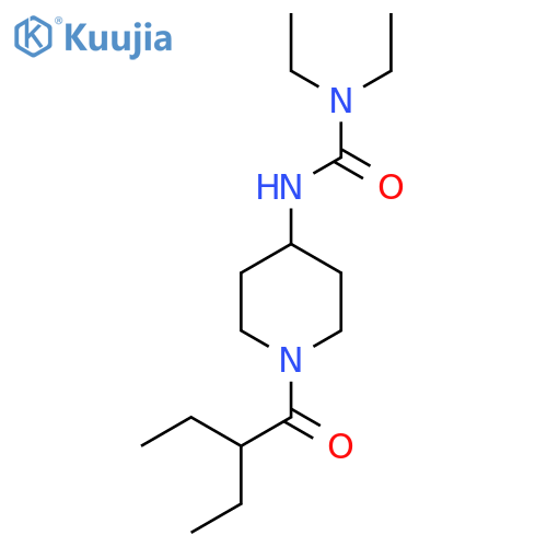 1,1-Diethyl-3-[1-(2-ethylbutanoyl)piperidin-4-yl]urea structure