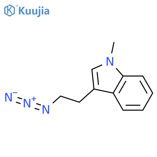 3-(2-azidoethyl)-1-methyl-1H-indole structure