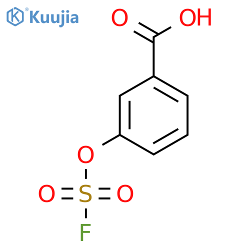 3-[(Fluorosulfonyl)oxy]benzoic acid structure