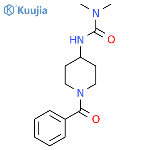 1-(1-Benzoylpiperidin-4-yl)-3,3-dimethylurea structure