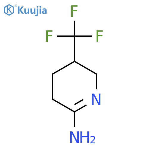 3,4,5,6-Tetrahydro-5-(trifluoromethyl)-2-pyridinamine structure